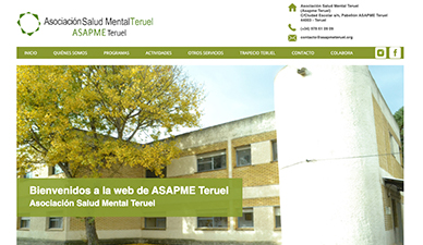Página web corporativa ASAPME Teruel