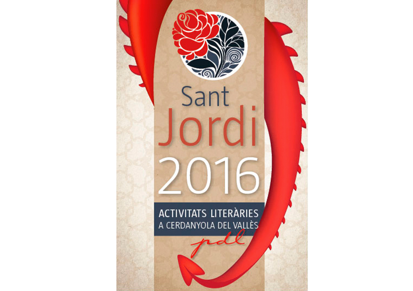 Imagen de la gráfica de la campaña de Sant Jordi de 2016 del Ayuntamiento de Cerdanyola del Vallès
